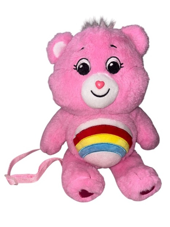 Care Bears Handbags - Care Bears “Cheer Bear” Pink W/ Rainbow Tummy Backpack Hideaway
